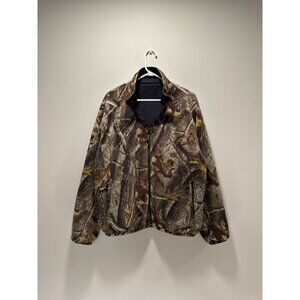 Vintage Reversible Boxy Camo Guide Series Fleece Zip Up